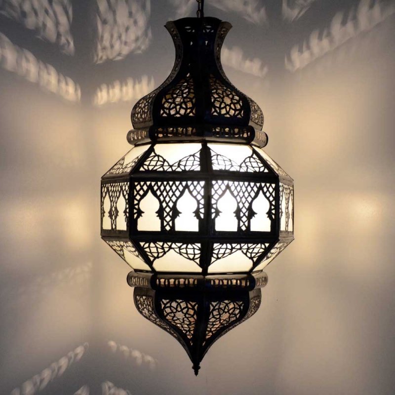 Orientalische Hängeleuchte Marokkanische Lampe Orient Deckenleuchte GHTr/_M H45cm