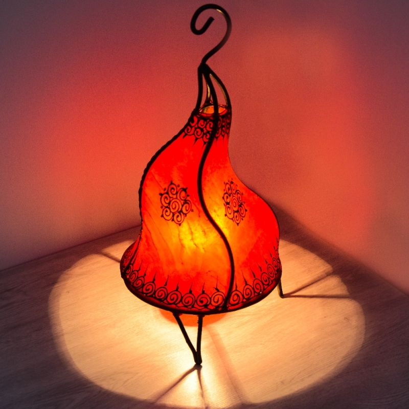 Orientalische Marokkanische Leder Lampe Orient Marokko Stehleuchte