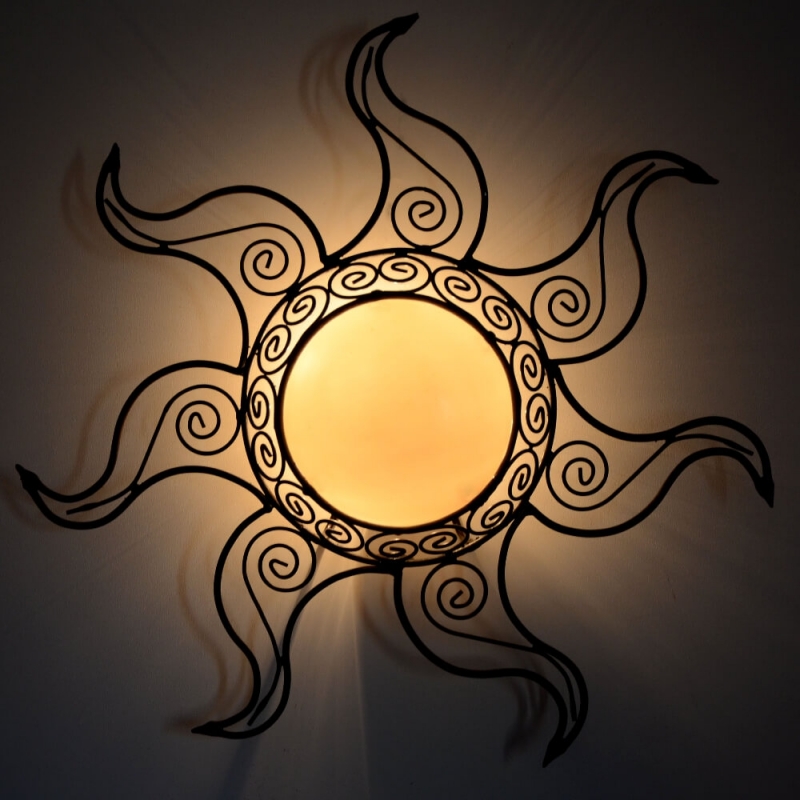 Orientalische Lampe Sonne Marokkanische Sonnenlampe Wandlampe